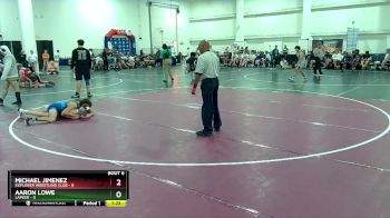 106 lbs Semis & 1st Wrestleback (8 Team) - Aaron Lowe, Lapeer vs Michael Jimenez, Explorer Wrestling Club