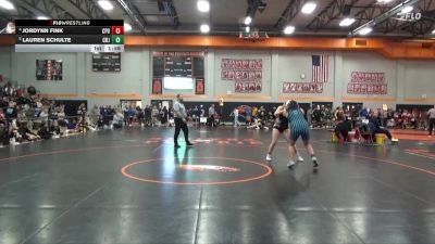 190 lbs Quarterfinal - Lauren Schulte, Cedar Rapids Jefferson vs Jordynn Fink, Center Point-Urbana