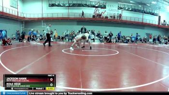 160 lbs Cons. Round 3 - Jackson Hawk, Delta Wrestling Club Inc. vs Kole Hege, New Palestine Junior High