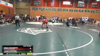157 lbs Cons. Round 1 - Jesus Navarrete, Bakersfield College vs Caden Diamond, Sacramento City College