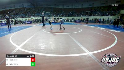 60 lbs Consi Of 8 #2 - Ryker Moak, Choctaw Ironman Youth Wrestling vs Archer Haley, Broken Bow Youth Wrestling