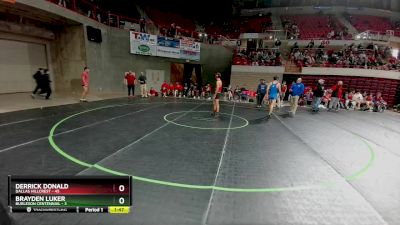 150 lbs Semis (4 Team) - Derrick Donald, Dallas Hillcrest vs Brayden Luker, Burleson Centennial