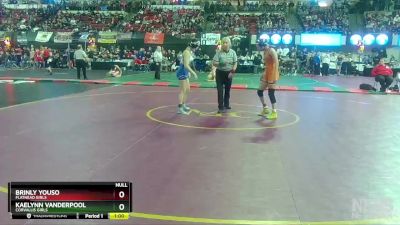 G - 107 lbs Cons. Round 3 - Kaelynn Vanderpool, Corvallis Girls vs Brinly Youso, Flathead Girls