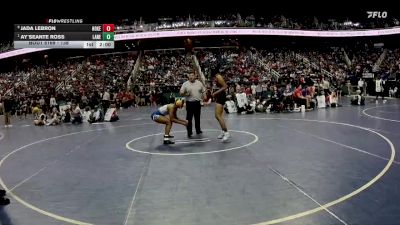 138 lbs Quarterfinal - Ay`Seante Ross, Laney vs Jada Lebron, Hoke County