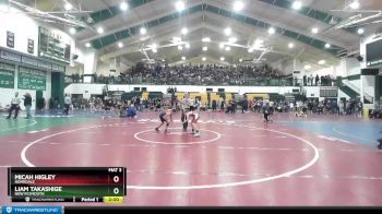 75 lbs Champ. Round 2 - Liam Takashige, New Plymouth vs Micah Higley, Homedale