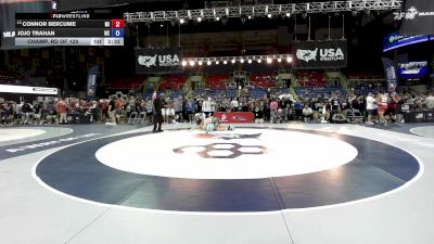 285 lbs Champ. Rd Of 128 - Connor Bercume, MI vs Jojo Trahan, NC