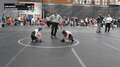 84 lbs Round 2 (6 Team) - Cain Curtiss, Neighborhood Wrestling vs Chloe Winther, Scuffle Misfits
