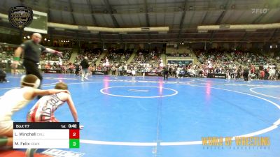 70 lbs Consi Of 16 #1 - Logan Winchell, Callan Wrestling Academy vs Masten Felix, Hawkeye WC