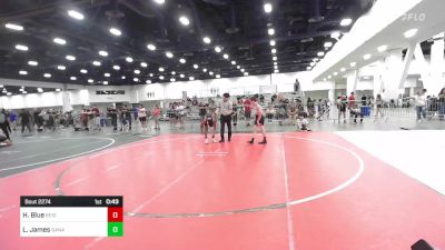 102 lbs Consi Of 8 #1 - Hayden Blue, Reign WC vs LeShaun James, Ganado WC