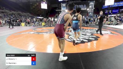 113 lbs Cons 32 #2 - Joseph Drewry, TN vs Saul Ramirez, IL