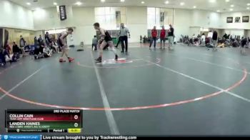 132 lbs 3rd Place Match - Collin Cain, Team Jeff Wrestling Club vs Landen Haines, Red Cobra Wrestling Academy