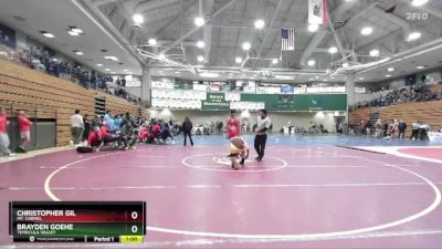 157 lbs Cons. Round 4 - Christopher Gil, Mt. Carmel vs Brayden Goehe, Temecula Valley