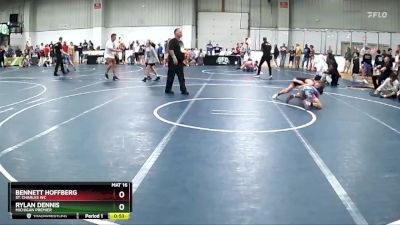 85 lbs Cons. Round 2 - Bennett Hoffberg, St. Charles WC vs Rylan Dennis, Michigan Premier