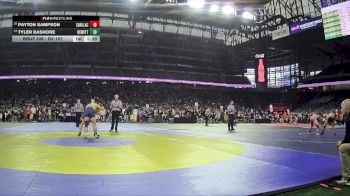 D2-157 lbs Quarterfinal - Tyler Bashore, DeWitt vs Payton Sampson, Cadillac