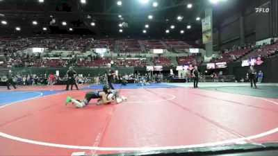 100 lbs Cons. Semi - Kanyon Mahugh, NW Spartans Wrestling vs Lorenzo Castro, Scrap Yard Garage Wrestling