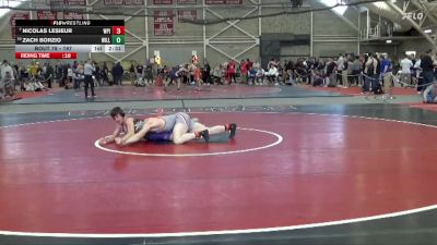 197 lbs Champ. Round 1 - Nicolas LeSieur, Worcester Polytechnic vs Zach Borzio, Williams College