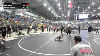 46 lbs Consi Of 8 #2 - Kase Sikes, Valley Bad Boys vs Bryson Kunkle, No Team