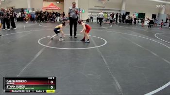 60 lbs Cons. Round 5 - Ethan Ulrick, Kent County Junior Wrestling vs Caleb Romero, Rampage