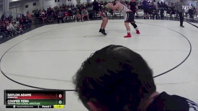 288 lbs Quarterfinal - Daylon Adams, Nebraska vs Cooper Fern, Seward High School Wrestling