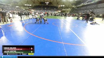 43 lbs 1st Place Match - Jacob Sawyer, Thunder Mountain Wrestling Club vs Cedar Nelson, Team Aggression Wrestling Club