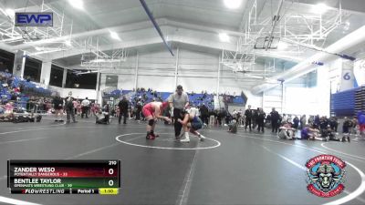 210 lbs Placement (4 Team) - Zander Weso, Potentially Dangerous vs Bentlee Taylor, OpenMats Wrestling Club