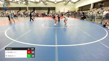 131 lbs Rr Rnd 1 - Johnny Snyder, Warhawks vs Michael Gonce, ICWL Bruisers Blue