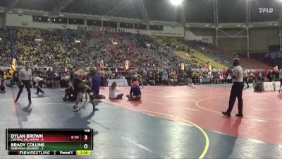 149 lbs Semis & 3rd Wb (16 Team) - Brady Collins, Nebraska-Kearney vs Dylan Brown, Central Oklahoma