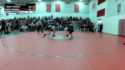 132 lbs Semifinal - Brady Johnson, Chardon vs Aidan O`Donnell, Howland