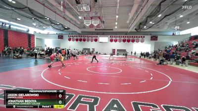 197 lbs Quarterfinal - Jason Gielarowski, Oneonta State vs Jonathan Bedoya, Jamestown Community College