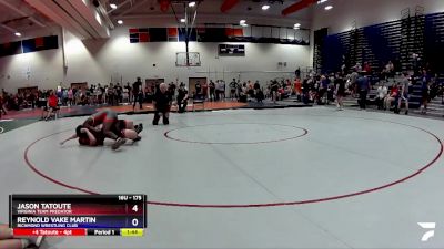 175 lbs Cons. Round 1 - Jason Tatoute, Virginia Team Predator vs Reynold Vake Martin, Richmond Wrestling Club