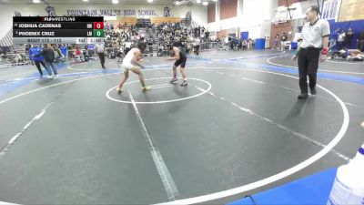 113 lbs Champ. Round 2 - Phoenix Cruz, La Mirada vs Joshua Cadenas, Harvard-Westlake