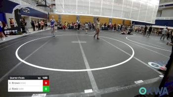 110 lbs Quarterfinal - Vanity Brown, Deer Creek Wrestling Club vs Juel Ross, Harrah Little League Wrestling