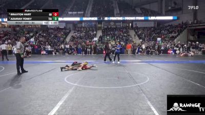 84 lbs Cons. Round 1 - Azariah Toney, Trailblazer vs Braxton Hart, Hays WC