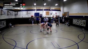 190 lbs Quarterfinal - Natalie Rush, Cannon McMillan vs Arianna Bernard, Valley Hs