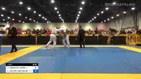 TIMOTHY DAVID ST JOHN vs LUIS FELIPE CINTRA AYUB 2022 World Master IBJJF Jiu-Jitsu Championship