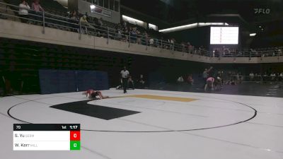 70 lbs Quarterfinal - Sydney Yu, Germantown vs Willow Kerr, Millerstown