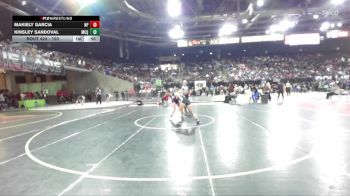 120 lbs Cons. Round 2 - Kinsley Sandoval, McQueen vs Makiely Garcia, New Plymouth