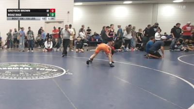 105 lbs Quarterfinal - Greyson Brown, NY vs Boaz Diaz, IA