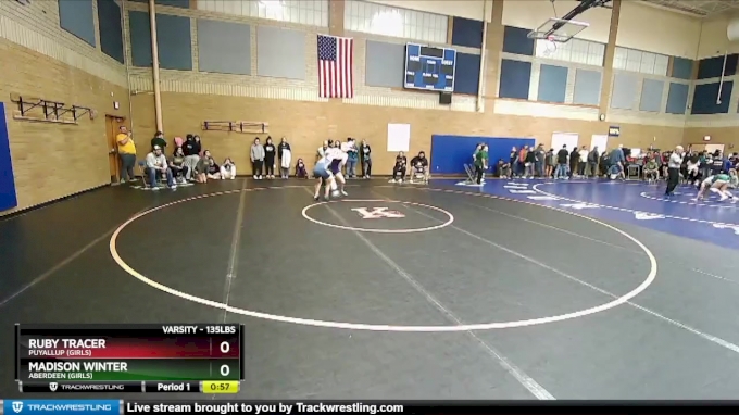 135lbs Cons. Round 4 - Ruby Tracer, Puyallup (girls) Vs Madison Winter 