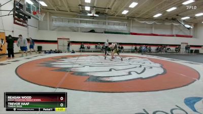 121-130 lbs Round 1 - Trevor Haaf, Tongue River vs Reagan Wood, Rocky Mountain Middle School