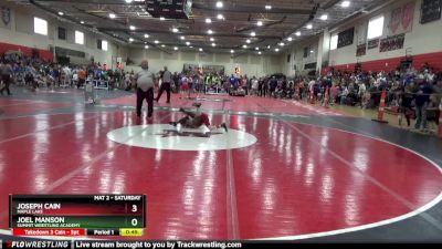 55 lbs Round 1 - Joseph Cain, Maple Lake vs Joel Manson, Summit Wrestling Academy