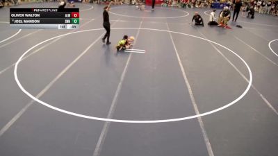 8U - E Champ. Round 1 - Oliver Walton, Albert Lea Wrestling vs Joel Manson, Summit Wrestling Academy
