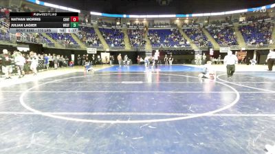 110 lbs Consy 2 - Nathan Morris, Central Martinsburg vs Julian LaGier, West Scranton
