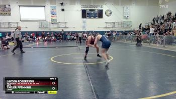 157 lbs Cons. Round 3 - Taeler Pfenning, Canby vs Jayden Robertson, Milwaukie / Milwaukie Acad. Of The Arts