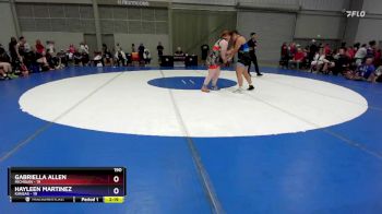 190 lbs Placement Matches (8 Team) - Gabriella Allen, Michigan vs Hayleen Martinez, Kansas