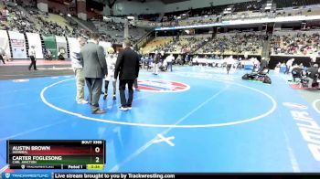 106 Class 3 lbs 3rd Place Match - Austin Brown, Hannibal vs Carter Foglesong, Carl Junction