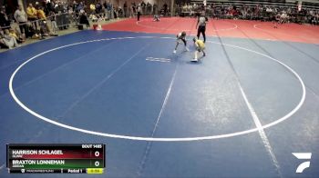 64 lbs Quarterfinal - Harrison Schlagel, HLWW vs Braxton Lonneman, Adrian