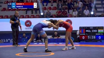 59 kg 1/2 Final - Tserenchimed Sukhee, Mongolia vs Mansi Mansi, India