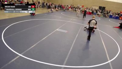 12U - 135 lbs Champ. Round 1 - Micah Haas, Centennial Youth Wrestling vs Marshall Hernke, Minnesota
