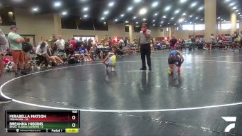 100 lbs Round 3 (4 Team) - Mirabella Matson, Trojan WA vs Breanna Higgins, BHWC/ Florida Supreme